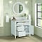 James Martin Vanities 36'' Single Vanity, Bright White w/ 3 CM Eternal Jasmine Pearl Quartz Top 424-V36-BW-3EJP - alternate 3